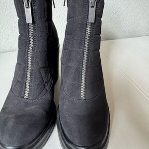 Mix No. 6 Black Ankle Boots with Chunky Sole